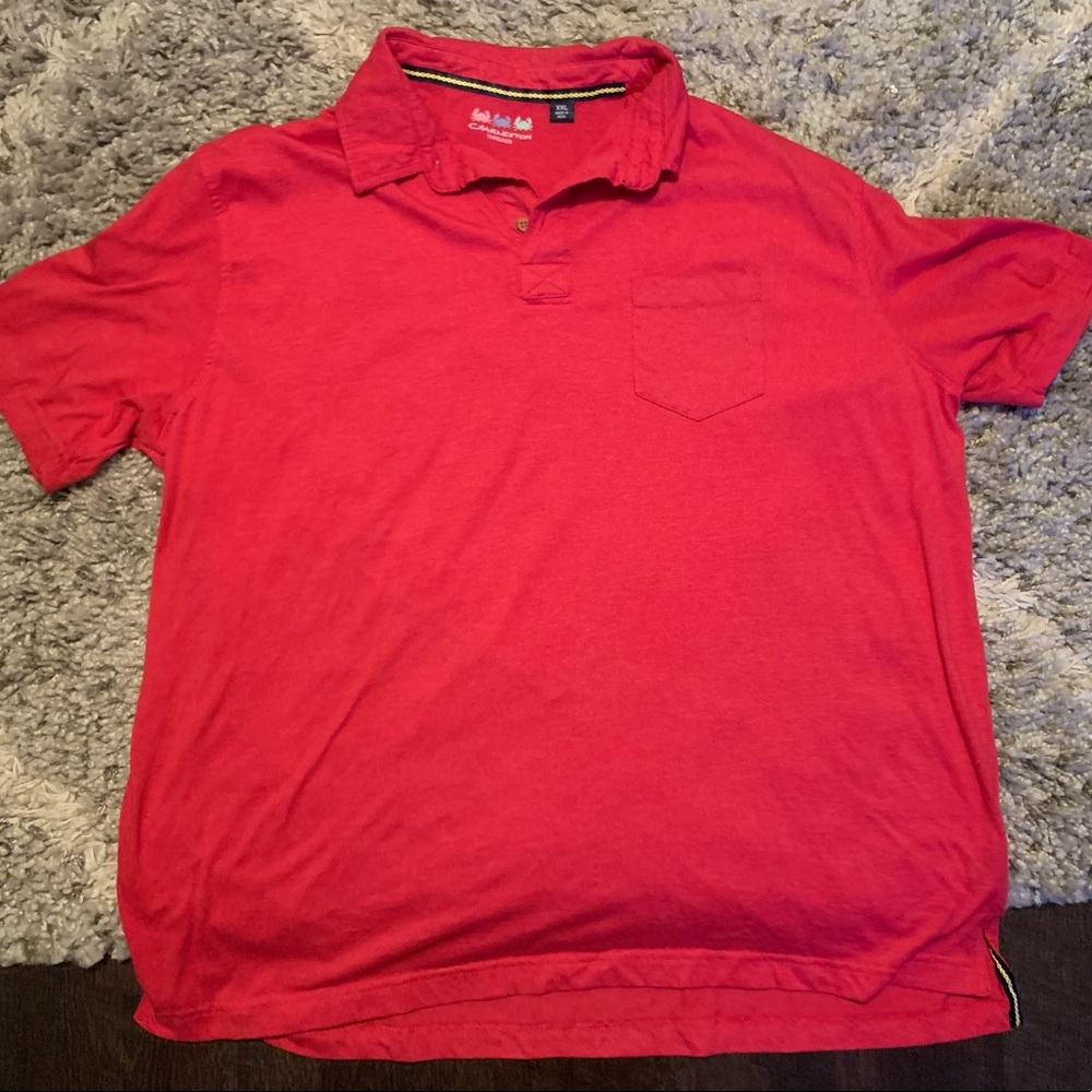 Men’s XXL Charleston Red Polo Shirt. Worn once and ready for a night on the town